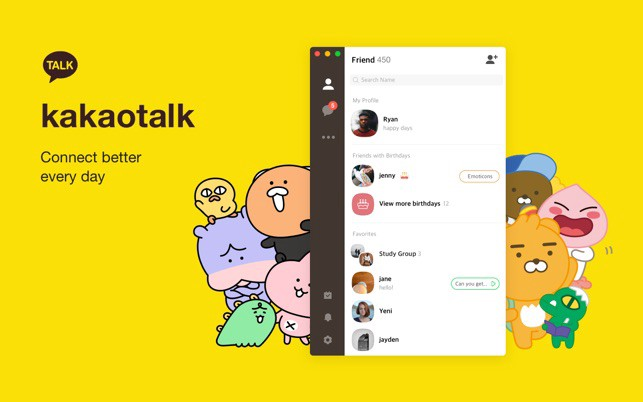 Kakaotalk – phần mềm nhắn tin, gọi điện